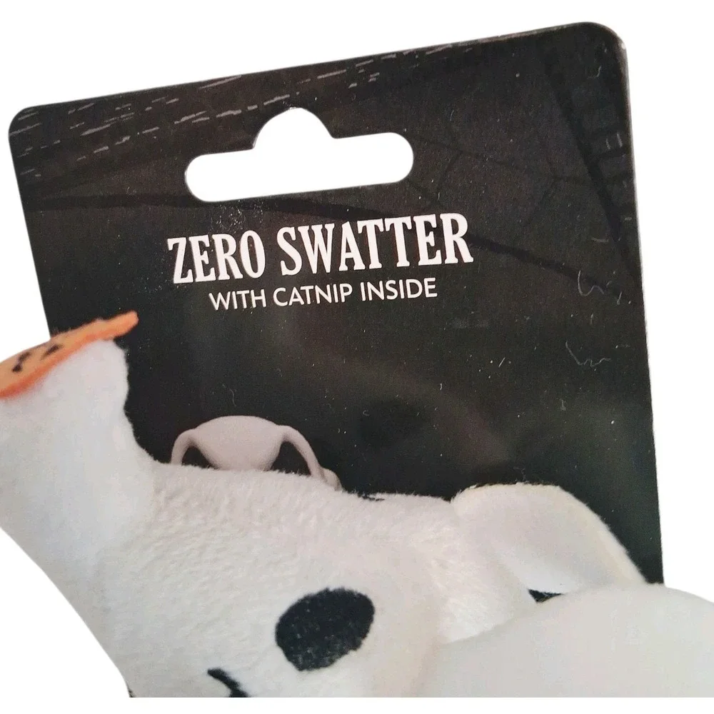 Disney 30th Nightmare Before Christmas Zero Swatter Toy with Catnip Suction Cup